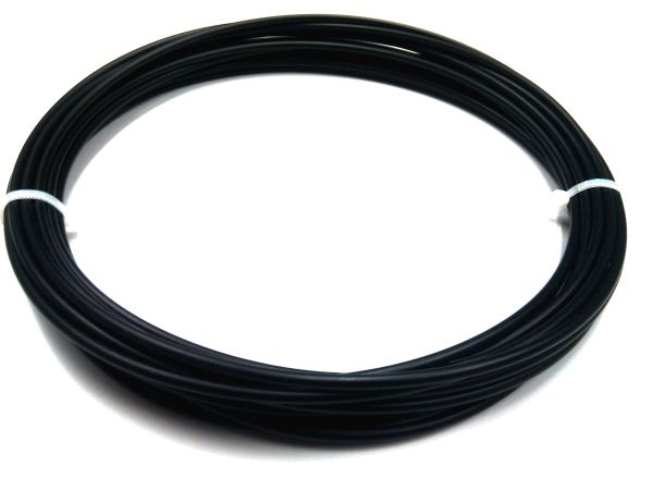 Plastique fil a souder PVC-P souple 4mm Ronde Noir 10 Mètres | az-reptec